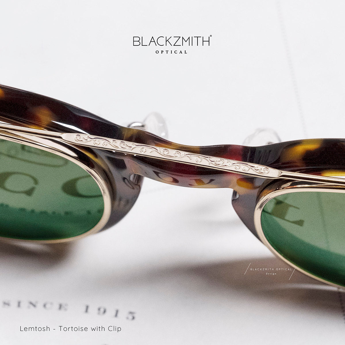Moscot - Lemtosh Clip on - ClipTosh Gold (46) (CLIP ON for Lemtosh- Size 46 )【New】