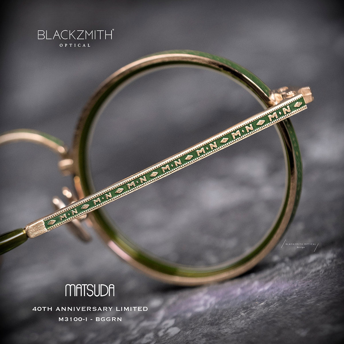 Matsuda - M3100-i BG-GRN(45) - 40th Anniversary Limited【New】