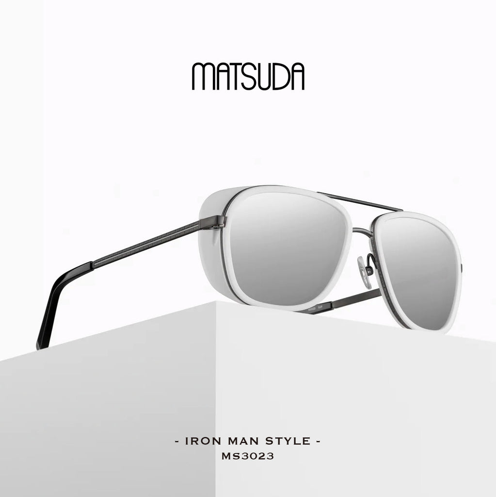 Matsuda - MS3023 MBK-MWT(57)(Mirror Lens)【Iron Man Style】【New】