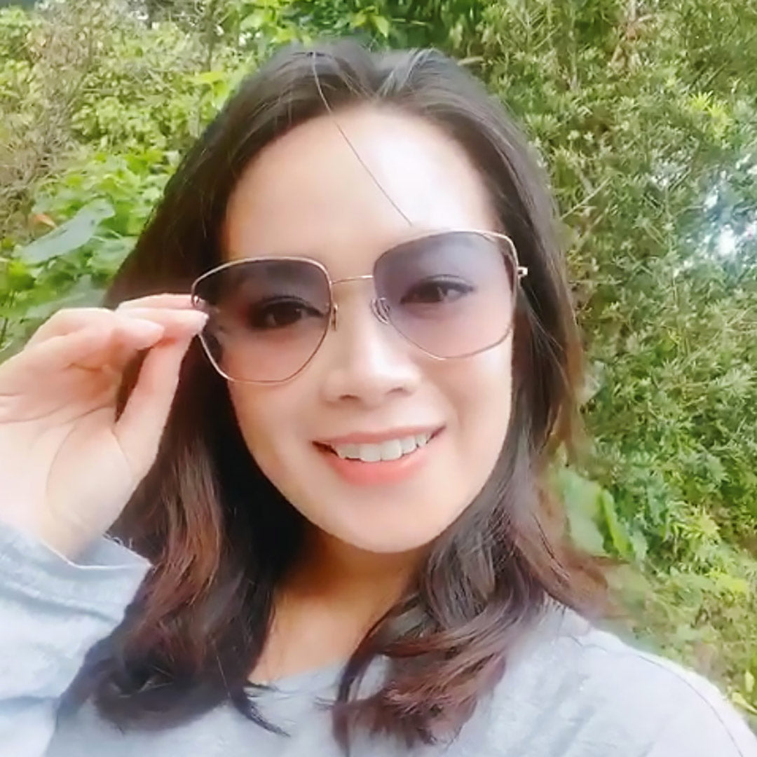 MYTH - MO1917 FANCY C3 【Sunglasses Special Version】(亮銀框 X 藍粉漸變鏡片)