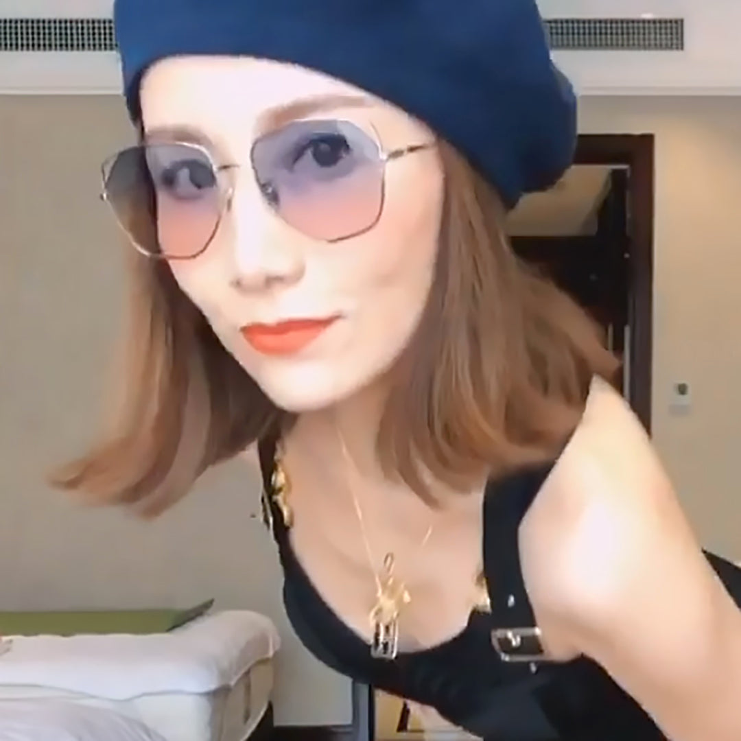 MYTH - MO1917 FANCY C3 【Sunglasses Special Version】(亮銀框 X 藍粉漸變鏡片)