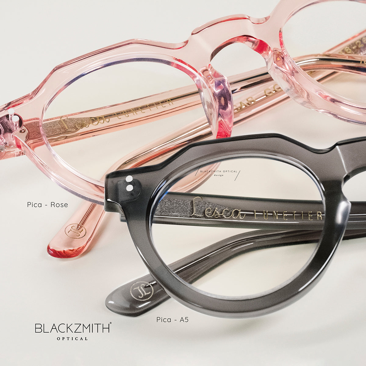 Lesca Lunetier - Picas(XL) Opt-Rose – BLACKZMITH Optical