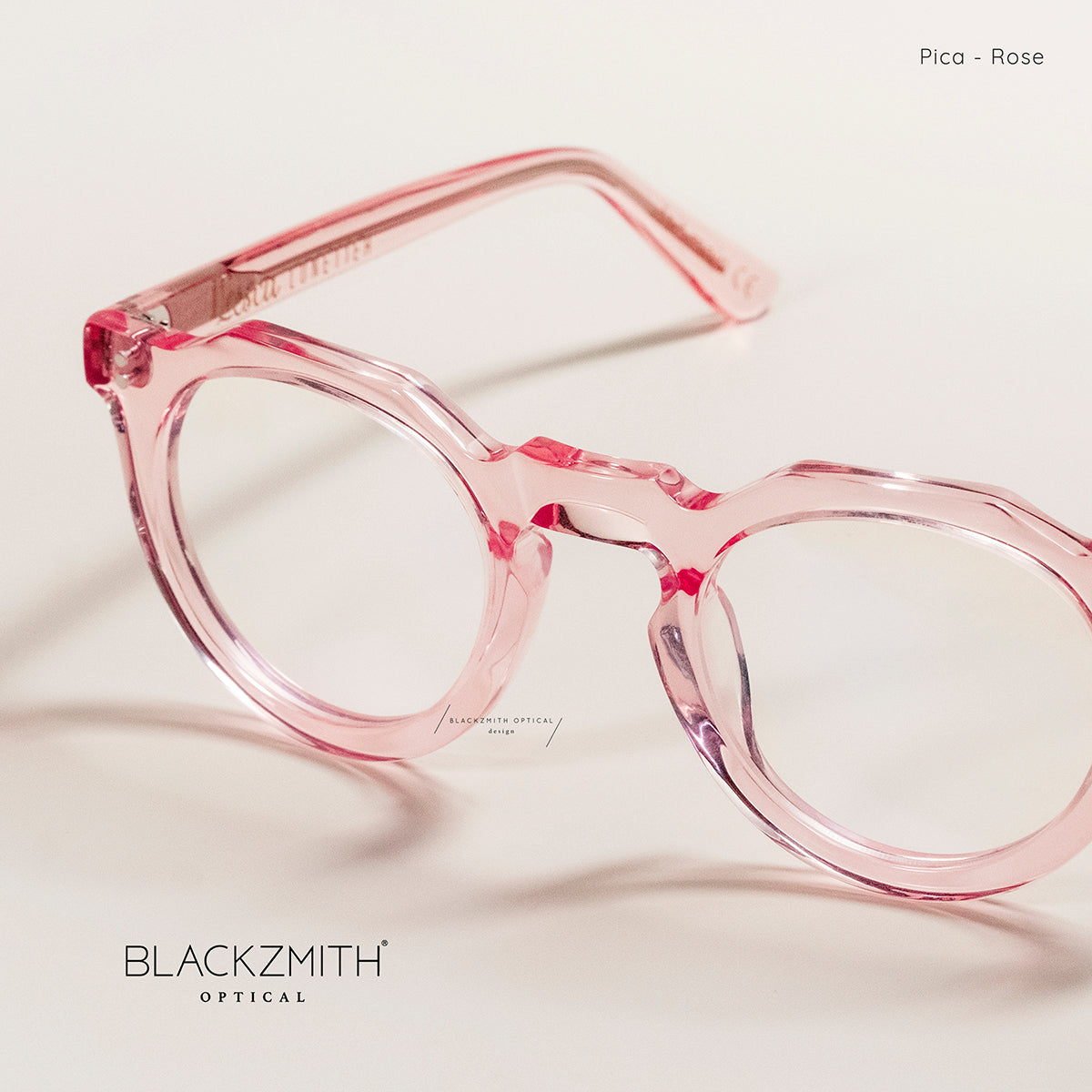 Lesca Lunetier - Picas(XL) Opt-Rose – BLACKZMITH Optical