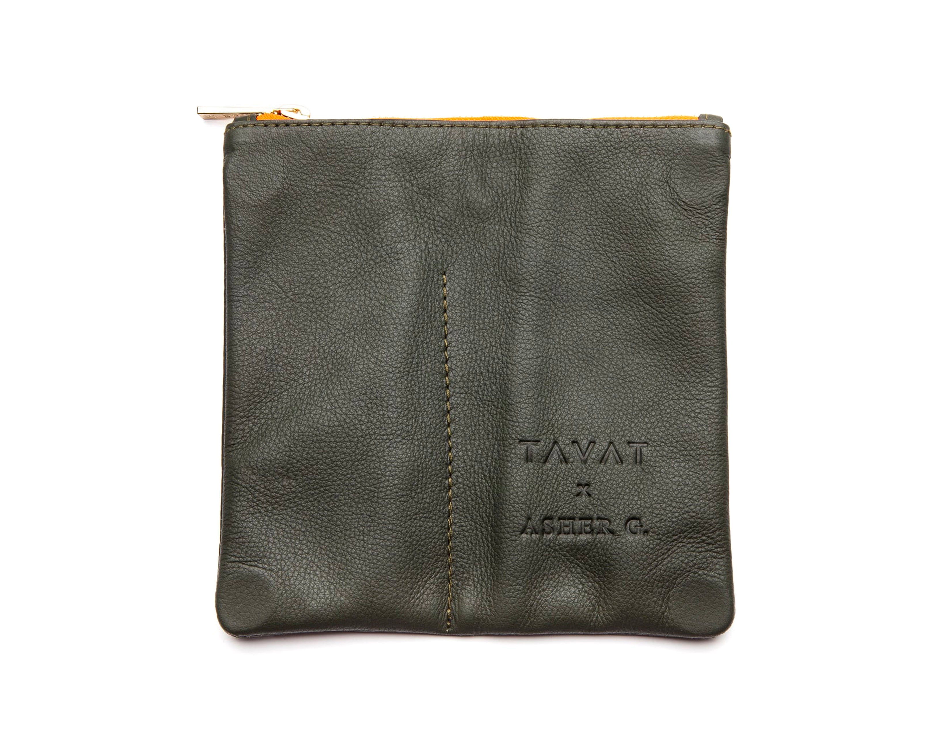 TAVAT x Asher G. Soft Pouch Leather -OLV(純手工製皮革眼鏡套)【Pre-order Now】