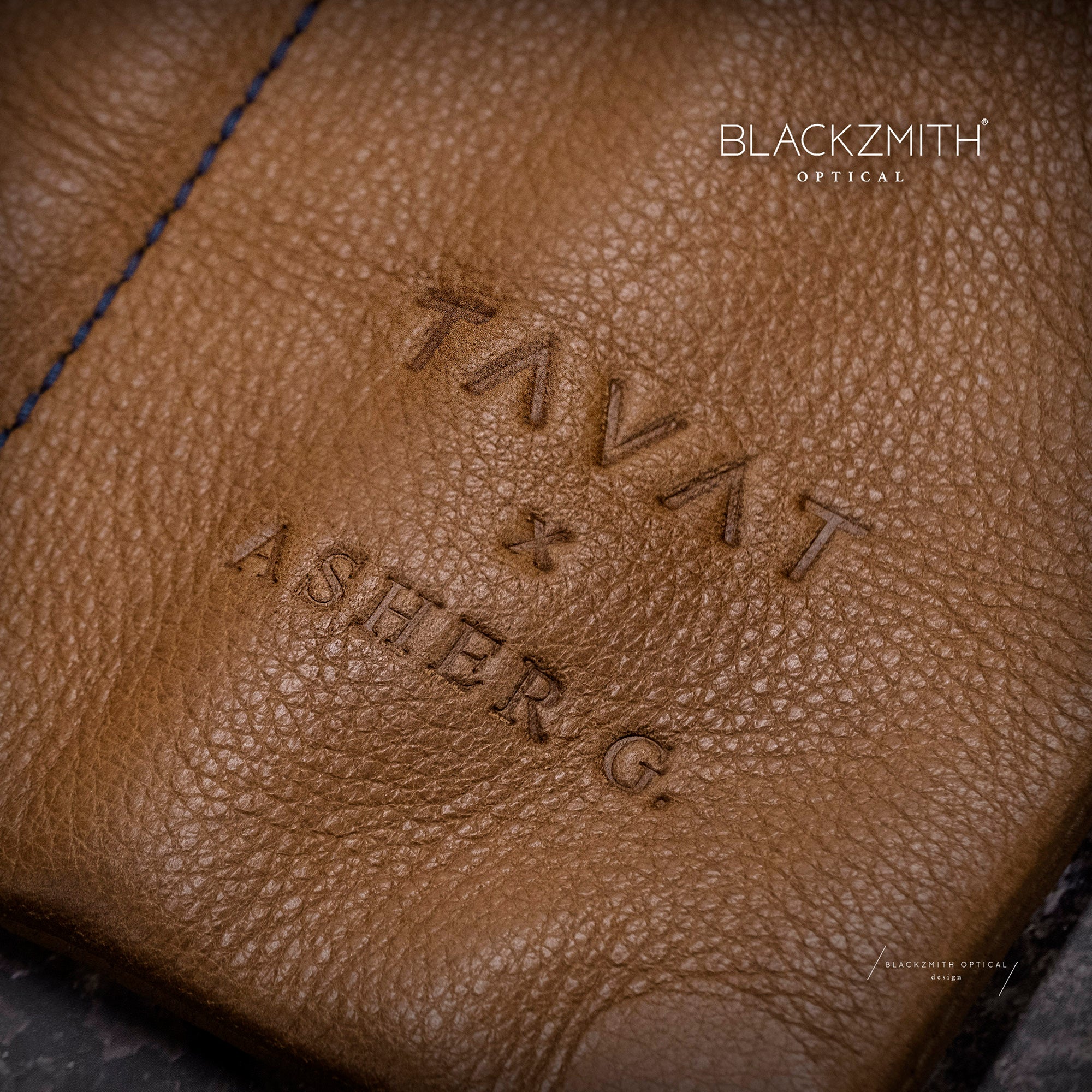 TAVAT x Asher G. Soft Pouch Leather -WHY (純手工製皮革眼鏡套)【Pre-order Now】