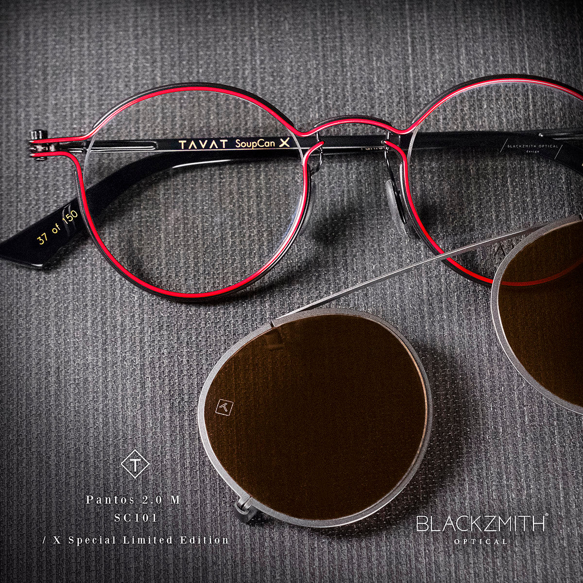 Tavat -  SC916-GUN-SB(CLIP ON)(只適用於 SC016、SC017 和 LS007 光學眼鏡)【Pre-order Now】