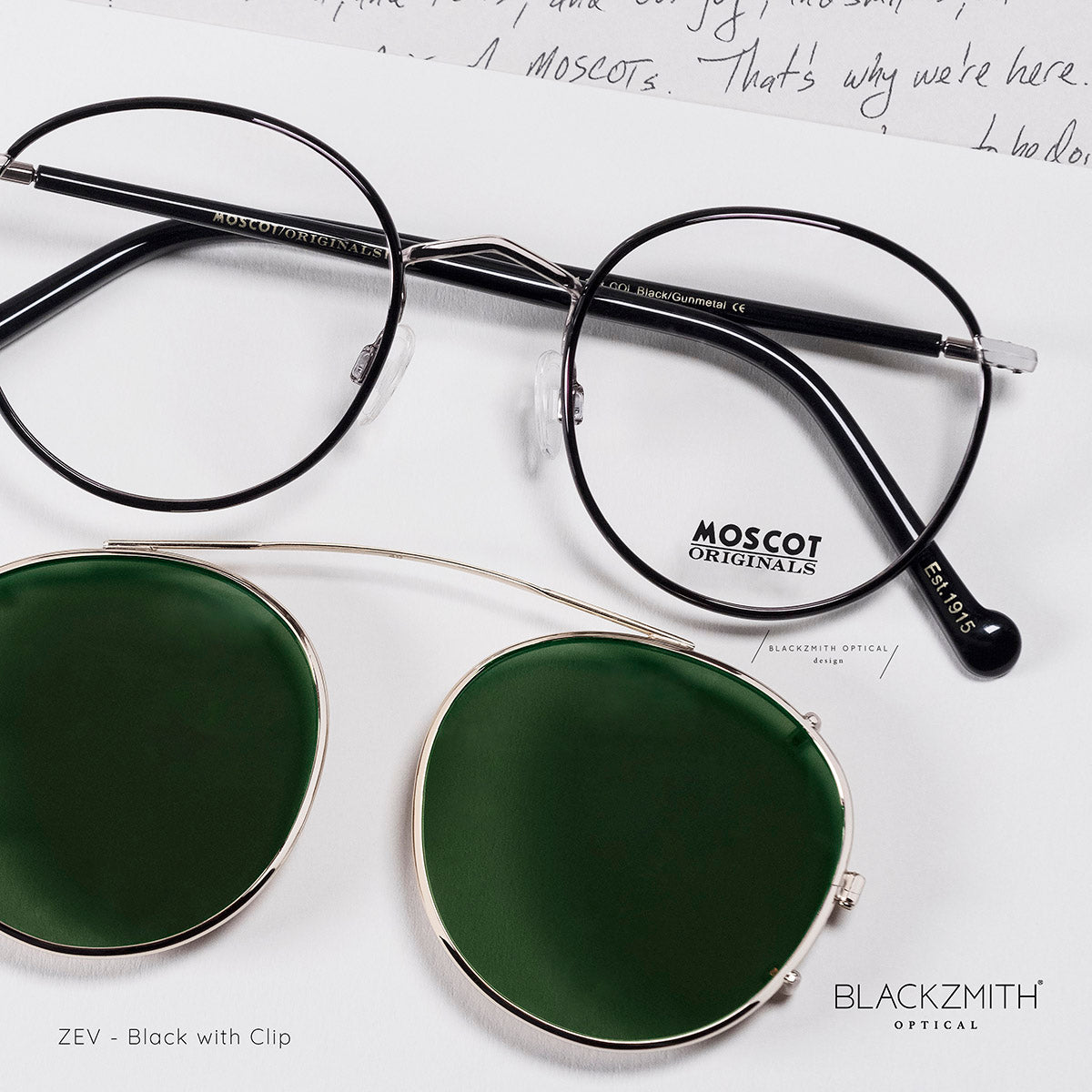 Moscot - Zev Sapphire/Pewter(49)【New】