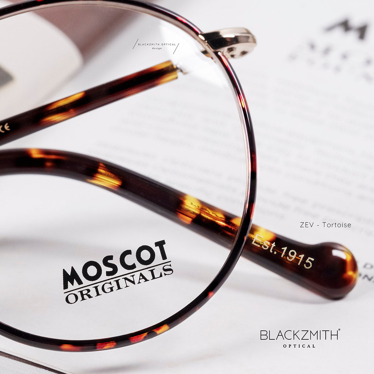 Moscot - Zev Tortoise/Gold (49)【New】